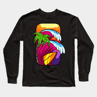 two waves Long Sleeve T-Shirt